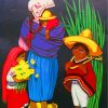 Mothers and Children Mexican Paint By Numbers