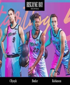 Miami Heat Players Paint By Numbers
