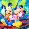 Mickey Mouse and Minnie Cartoon Paint By Numbers