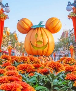 Mickey Mouse Pumpkin Paint By Numbers