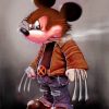 Mickey and Wolverine Cartoons Paint By Numbers