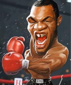 Mike Tyson Boxer Paint By Numbers