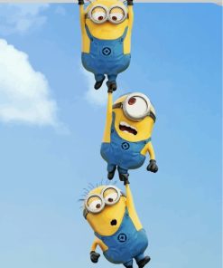 Cute Minions Cartoon Paint By Numbers