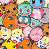Pokemon Collection Paint By Numbers