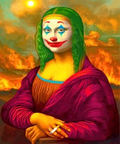 Colorful Joker Mona Lisa Paint By Numbers