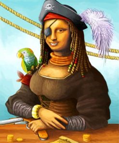 Pirate Mona Lisa Adventure Paint By Numbers