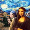 Mona Lisa Selfie Paint By Numbers