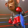 Monkey Boxing Champion Paint By Numbers