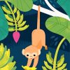 Monkey Illustration for Kids Paint By Numbers