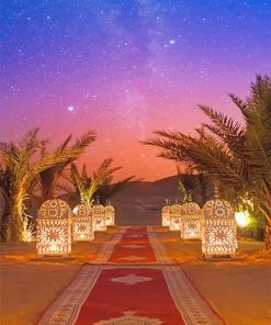 Moroccan Night Desert Landscape Paint By Numbers