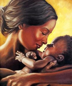 Mother and Son Bonding Paint By Numbers