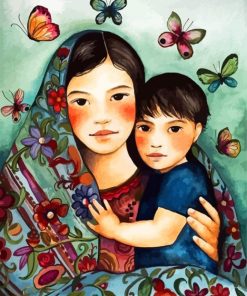 Mother and Son Creativity Paint By Numbers