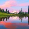 Mount Rainier Reflections Paint By Numbers