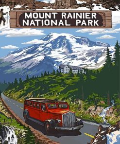 Mount Rainier Landscapes Paint By Numbers