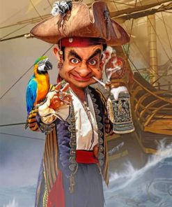 Mr Bean Pirate Adventure Paint By Numbers