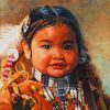Native American Indian Girl Paint By Numbers