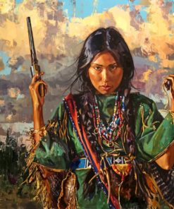 Native American Woman Paint By Numbers