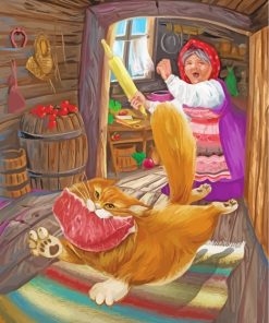 Naughty Cat Humorous Paint By Numbers