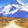 New Zealand Snowy Mountains Paint By Numbers