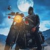 Night Biker Motocross Adventure Paint By Numbers