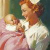 Nurse and Newborn Care Paint By Numbers