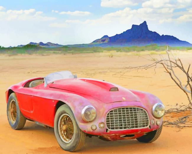 Finalizing Restore a Classic Ferrari Artwork