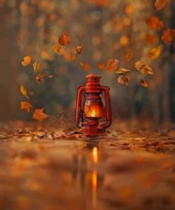 Vintage Lantern Lights Paint By Numbers