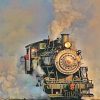 Vintage Railway Steam Engine Paint By Numbers