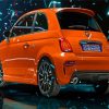 Orange Abarth 595 Paint By Numbers