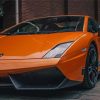 Orange Lamborghini Supercar Paint By Numbers