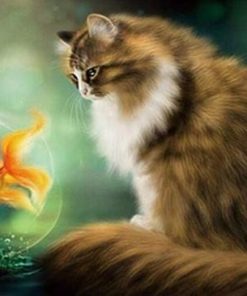 Goldfish and Cats Paint By Numbers