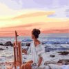 Beachside Woman Paint By Numbers