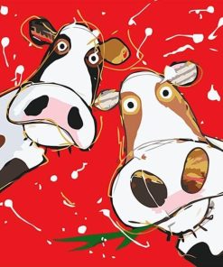 Red Cow Paint By Numbers
