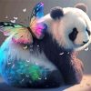 Panda and Butterfly Animals Paint By Numbers