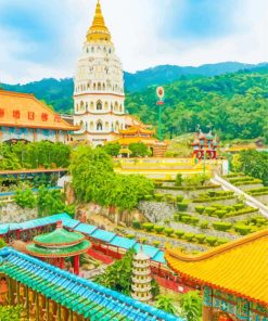 George Town Buildings Paint By Numbers