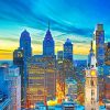 Beautiful Philadelphia Skyline Paint By Numbers