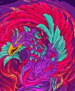 Phoenix Bird Inspiration Paint By Numbers