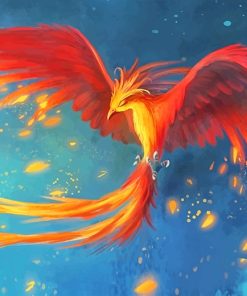 Mythical Phoenix Bird Paint By Numbers