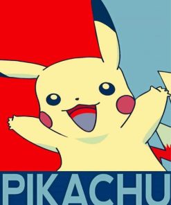 Pikachu Anime Illustration Paint By Numbers