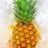 Pineapple Fruit Art Paint By Numbers