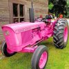 Pink Tractor Engines Paint By Numbers