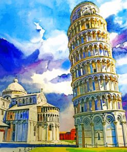 Pisa Tower Italy Paint By Numbers