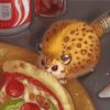 Animal Pizza Thief Paint By Numbers