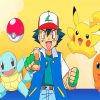 Pokemon Ash and Pikachu Anime Paint By Numbers