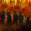 Poppies Silhouette Soldiers Paint By Numbers