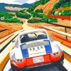Porsche 911 Martini Style Paint By Numbers