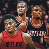 Portland Trail Blazers Team Paint By Numbers