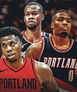 Portland Trail Blazers Team Paint By Numbers