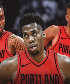 Trail Blazers Basketball Paint By Numbers