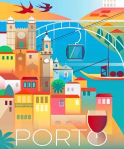 Porto Cityscape Portugal Paint By Numbers
